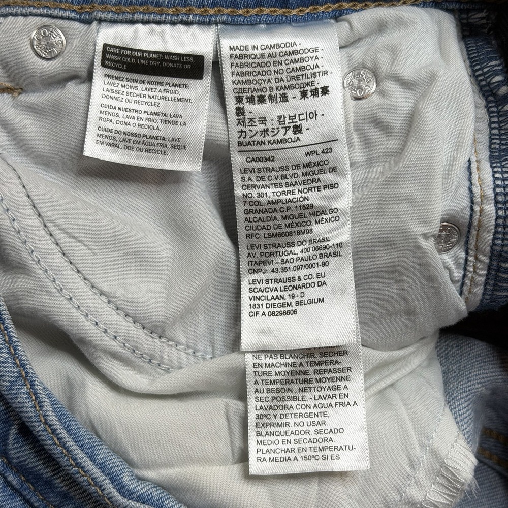 Levi's Premium 70s High Flare Jeans Women's 26x32 Light Wash A0899-0015 Western - Picture 4 of 15